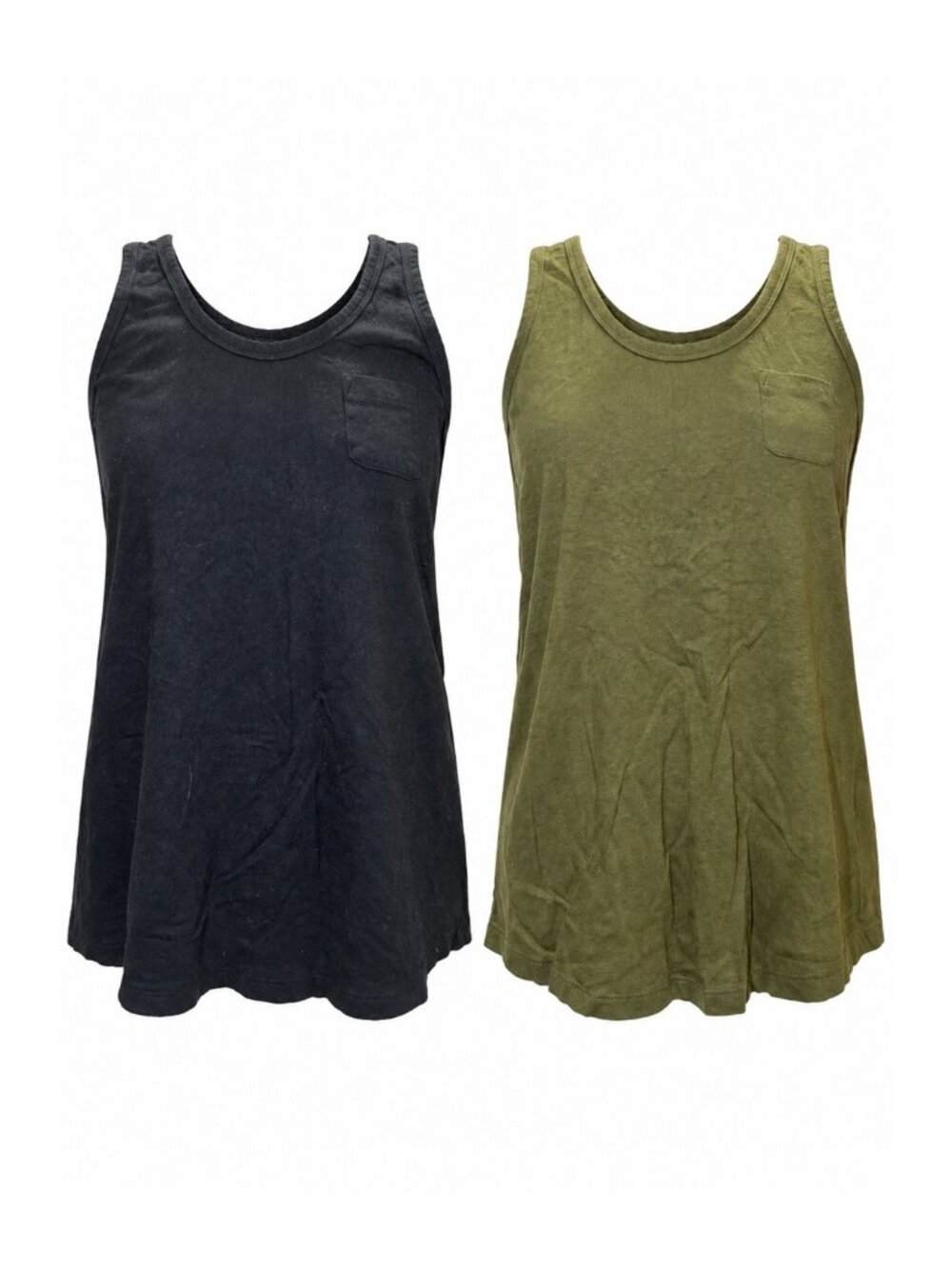 Gap Set of 2 Tank Tops Black Olive S